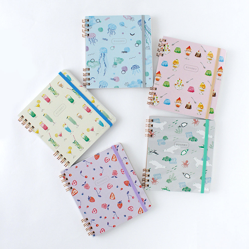 Kohaku Spiral Notebook - Berries