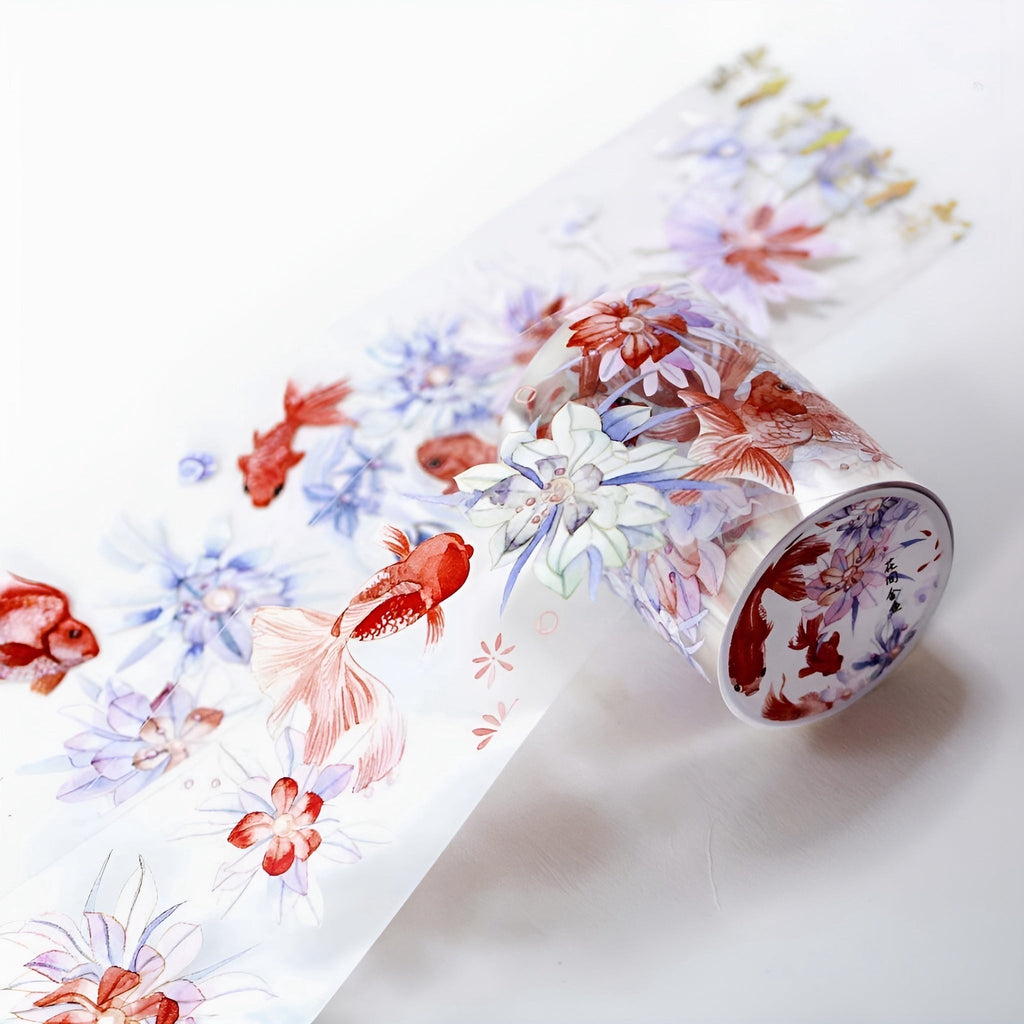 Koi Pond Fantasia Clear Washi Tape