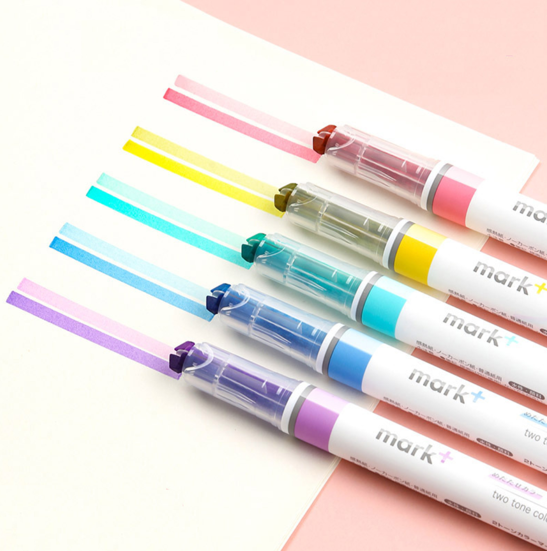KOKUYO Mark+ Two Tone Highlighters