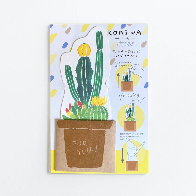 Koniwa Message Card - Succulents