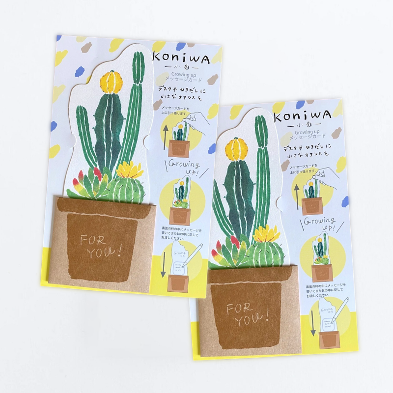 Koniwa Message Card - Succulents