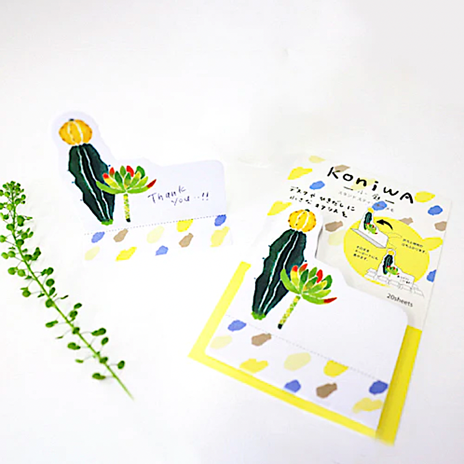 Koniwa Stand Sticky Memo Pad - Clover