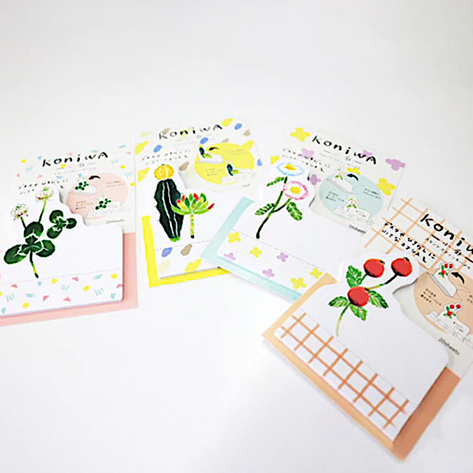 Koniwa Stand Sticky Memo Pad - Wild Berry