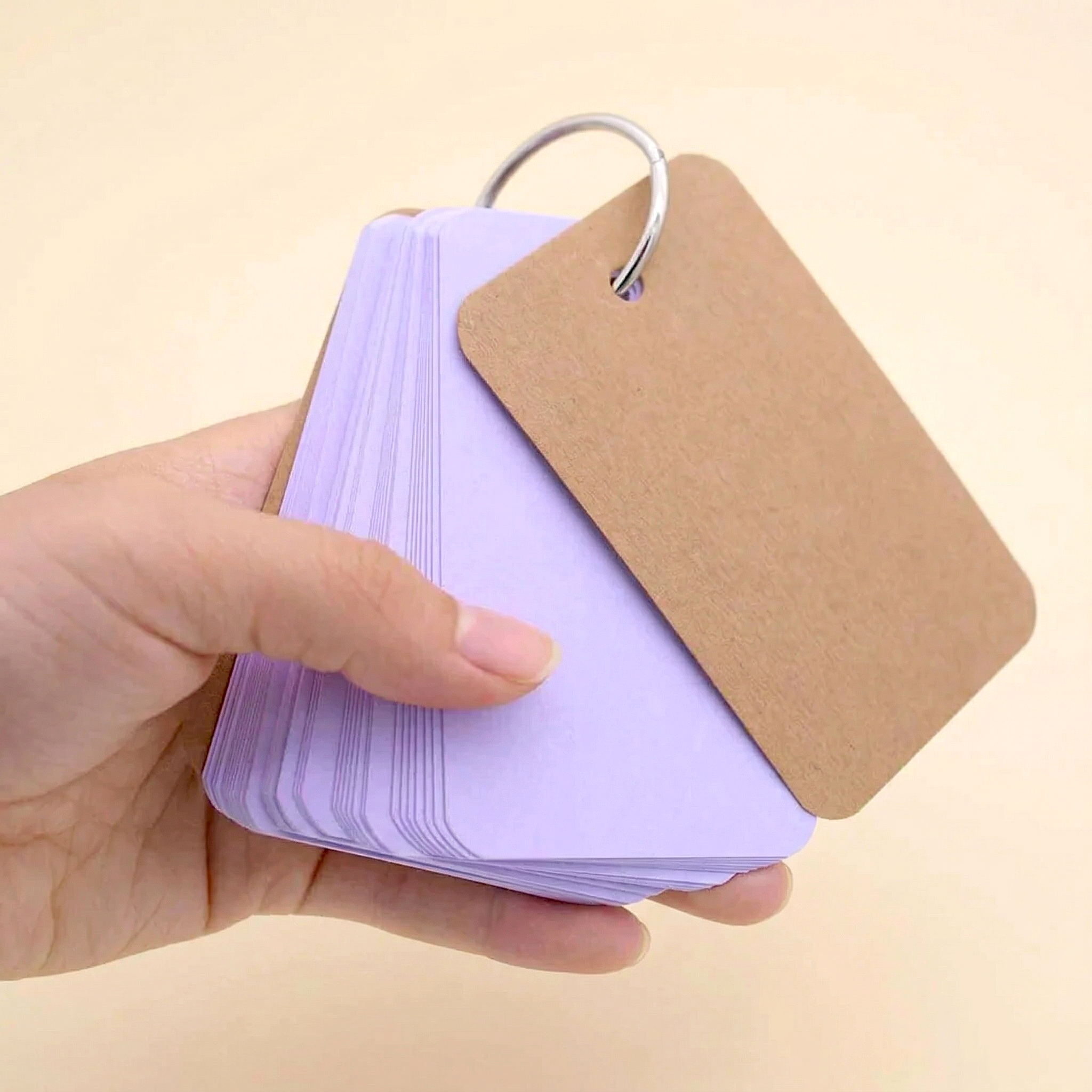 Colorful Key Ring Flashcards (7 Colors)