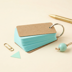 Colorful Key Ring Flashcards (7 Colors)