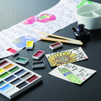 Kuretake Gansai Tambi Watercolor Palette - 36 Color Set