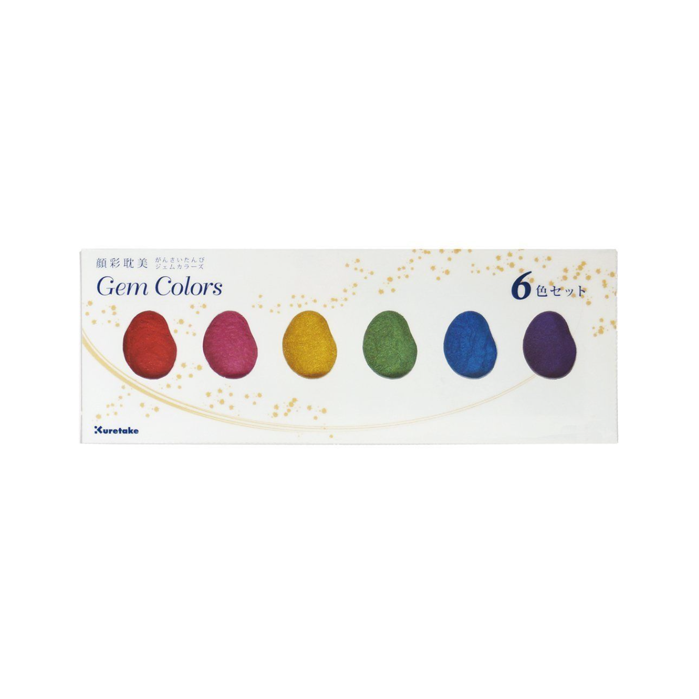 Kuretake Gansai Tambi Gem Colors - 6 Color Set
