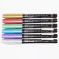 Kuretake ZIG Fudebiyori Metallic Brush Pen - 6 Color Set
