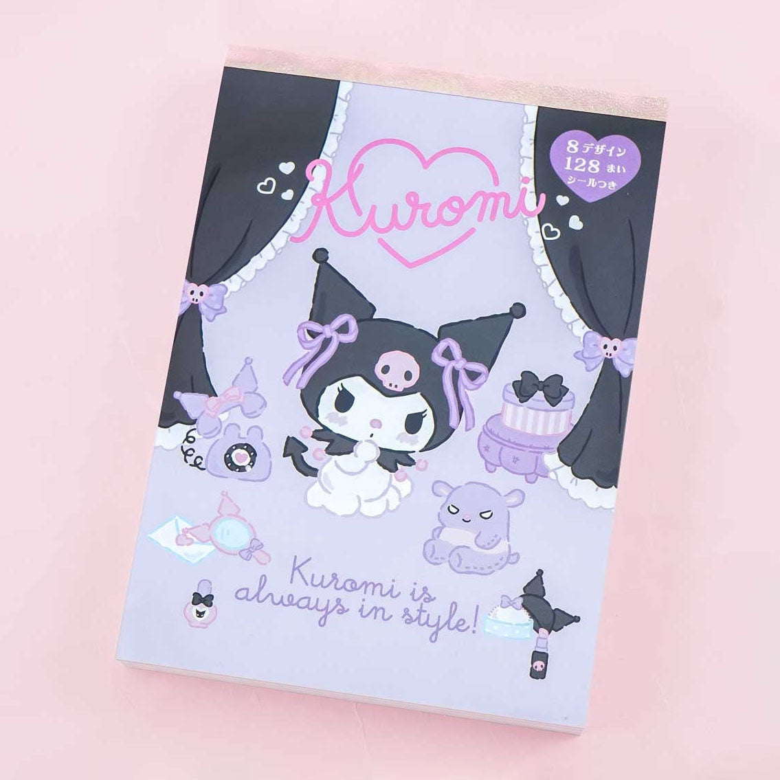 Kuromi Memo Pad - 8 Sheet Designs