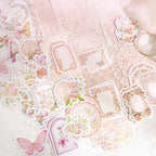 Vintage Floral Scrapbooking Kit - 100 Pieces