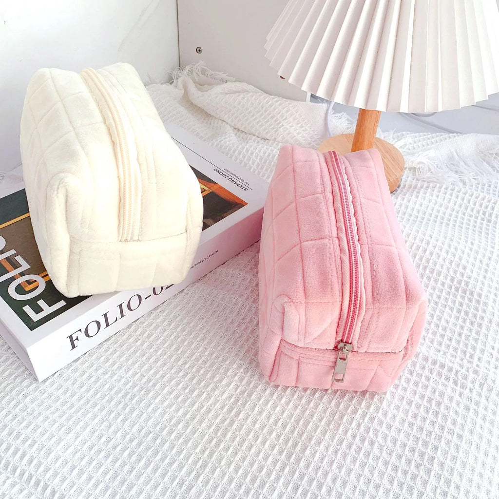 Large Plush Pastel Pencil Case