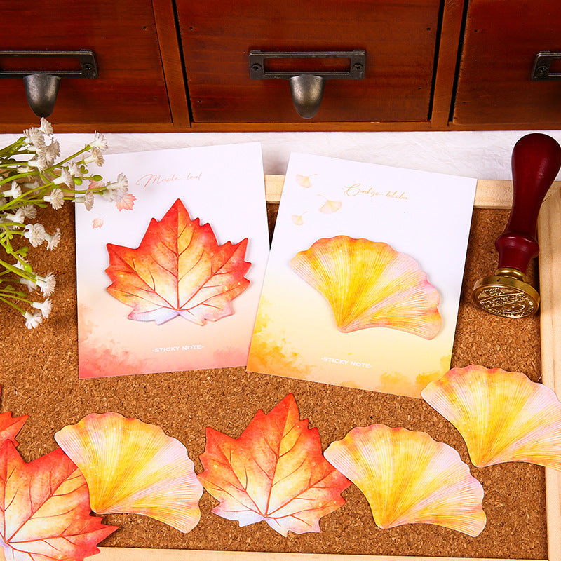 Botanical Leaf Sticky Notes