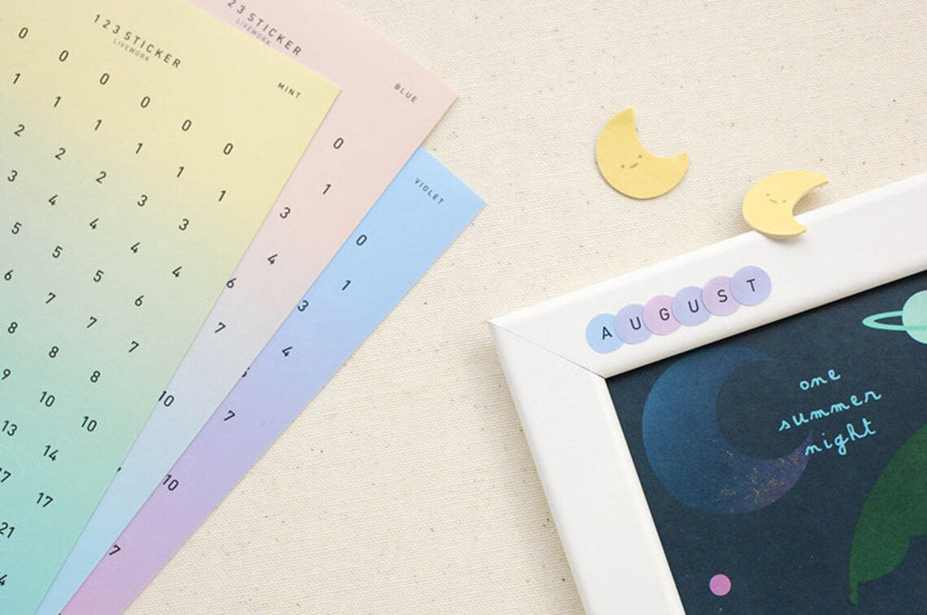 Livework ABC Ombre Color Stickers - Alphabet