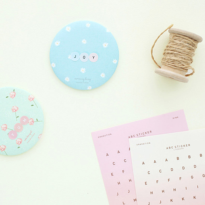 Livework ABC Ombre Color Stickers - Alphabet