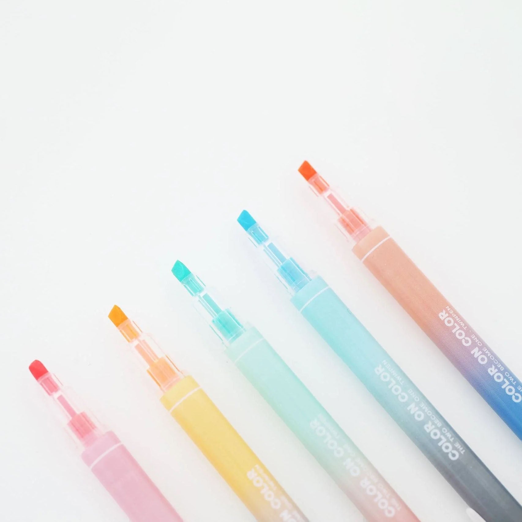 Livework Twin Plus Double-Sided Markers - 10 Color Set - Pastel