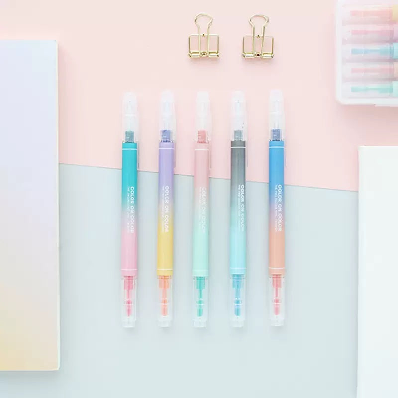 Livework Twin Plus Double-Sided Markers - 10 Color Set - Pastel