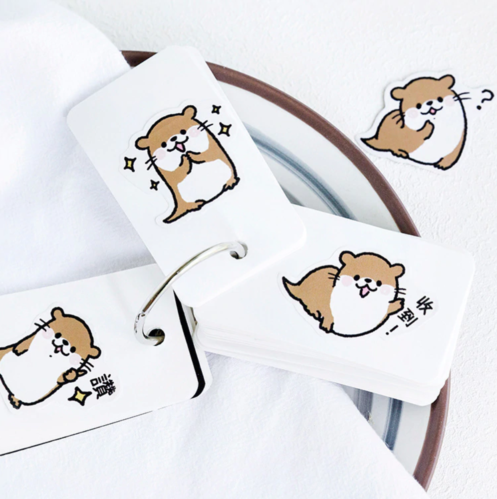 Lovely Sea Otter Paper Stickers