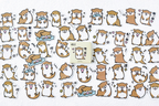 Lovely Sea Otter Paper Stickers