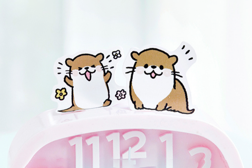 Lovely Sea Otter Paper Stickers