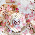 MO•CARD Original Deco Stickers - Pink Butterflies
