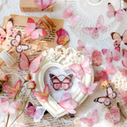 MO•CARD Original Deco Stickers - Pink Butterflies