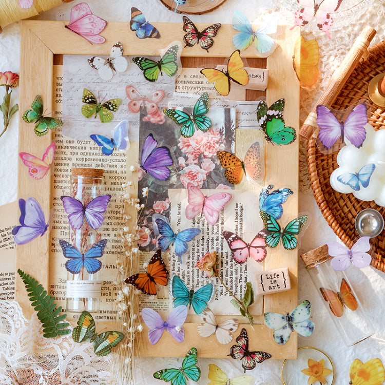 MO•CARD Original Deco Stickers - Pink Butterflies