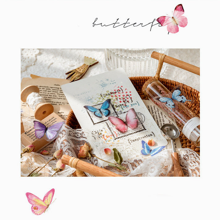 MO•CARD Original Deco Stickers - Pink Butterflies