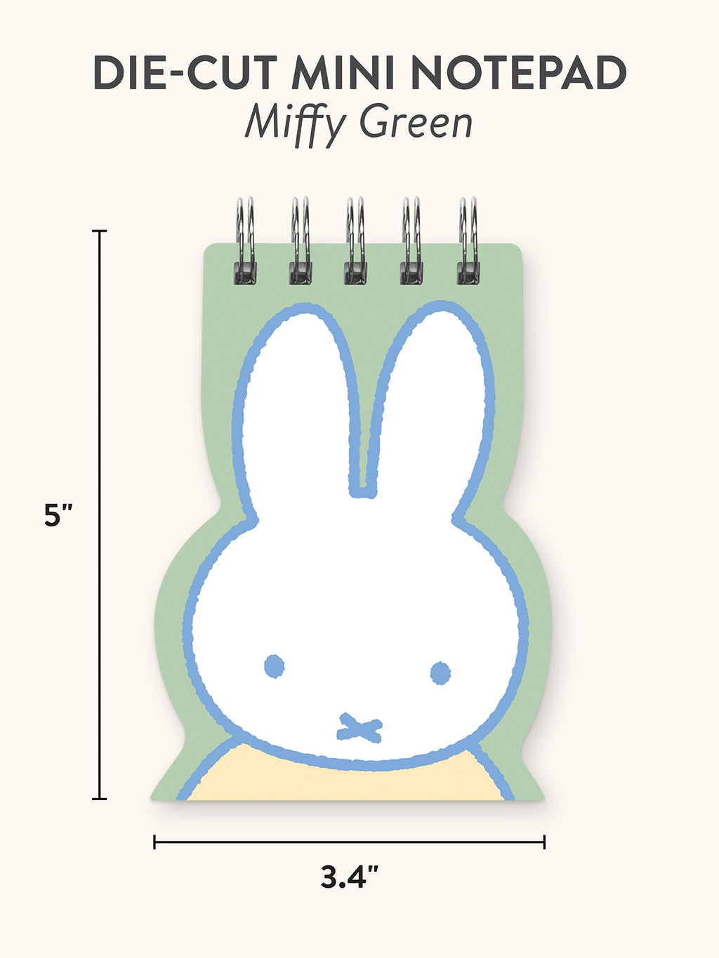 Miffy Green Die-Cut Mini Notepad