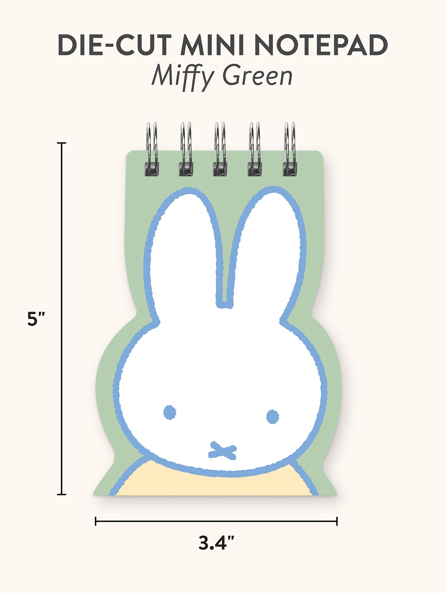 Miffy Green Die-Cut Mini Notepad