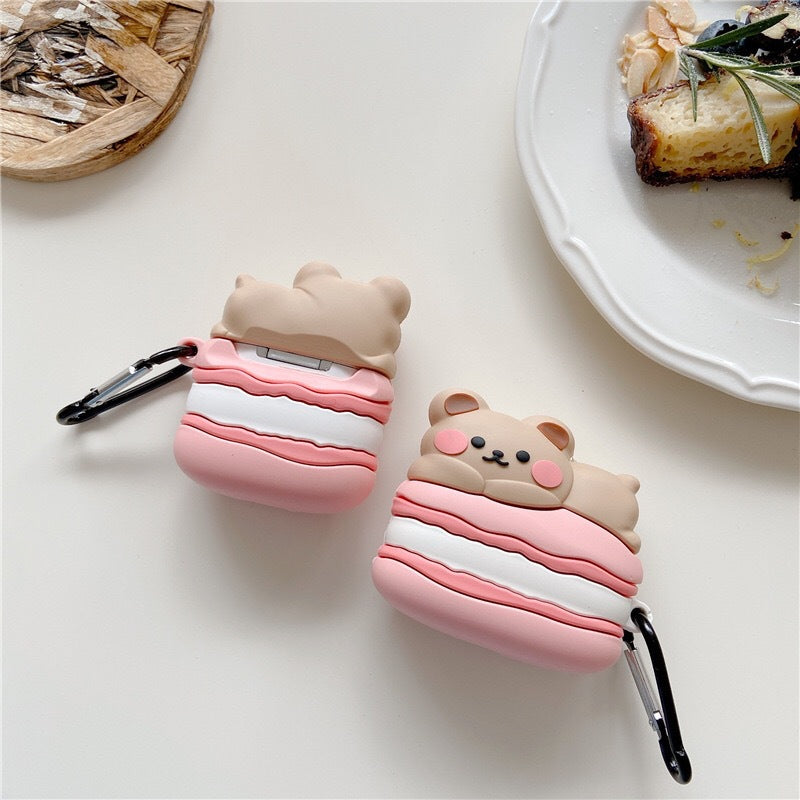 Macaron Bear AirPod Case