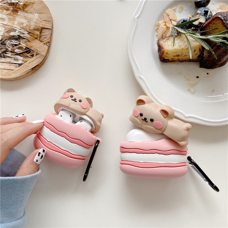 Macaron Bear AirPod Case