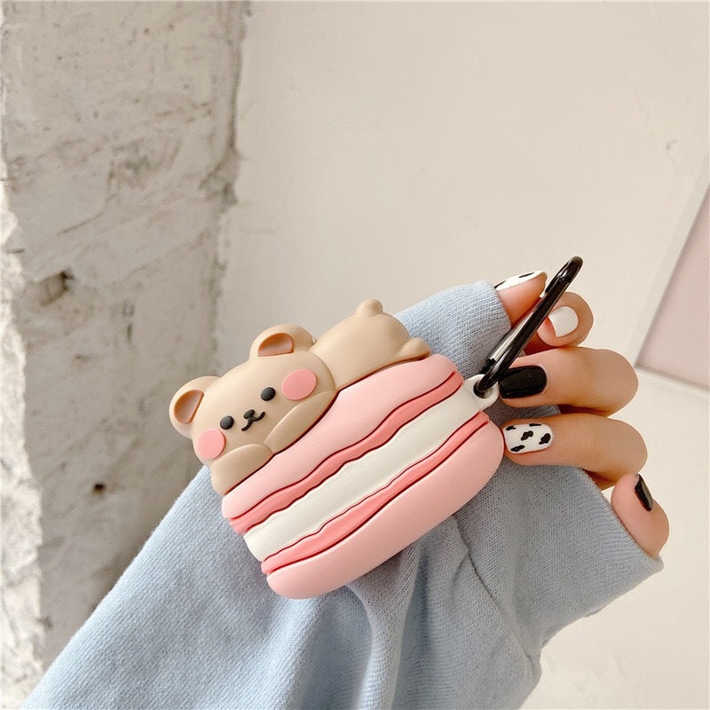 Macaron Bear AirPod Case