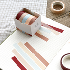 Macaron Color Washi Tape Set - Natural Colors (9 Types)