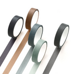Macaron Color Washi Tape Set - Natural Colors (9 Types)