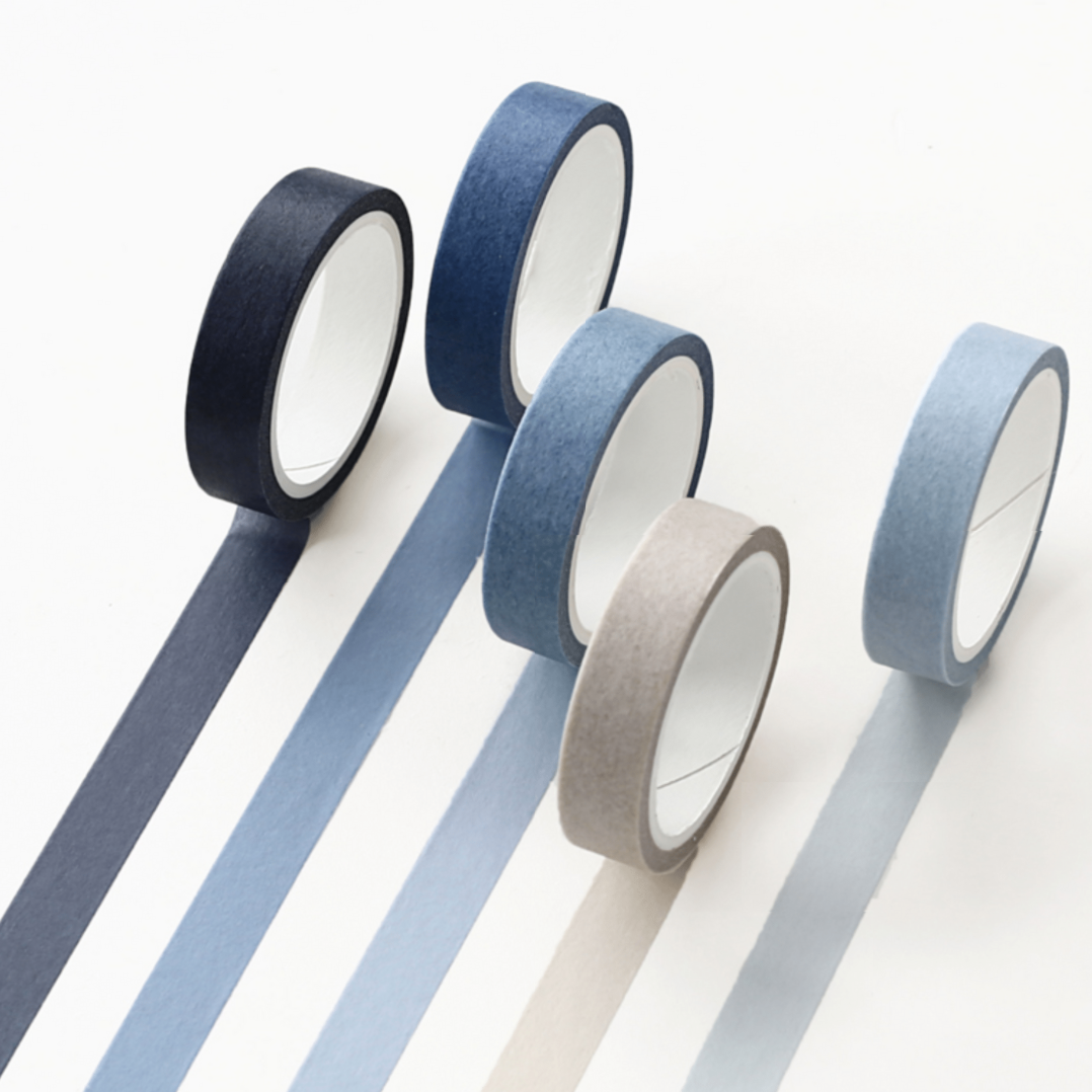 Macaron Color Washi Tape Set - Natural Colors (9 Types)