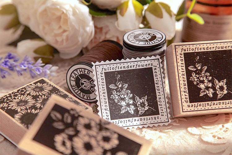 Midnight Flowers Stamps