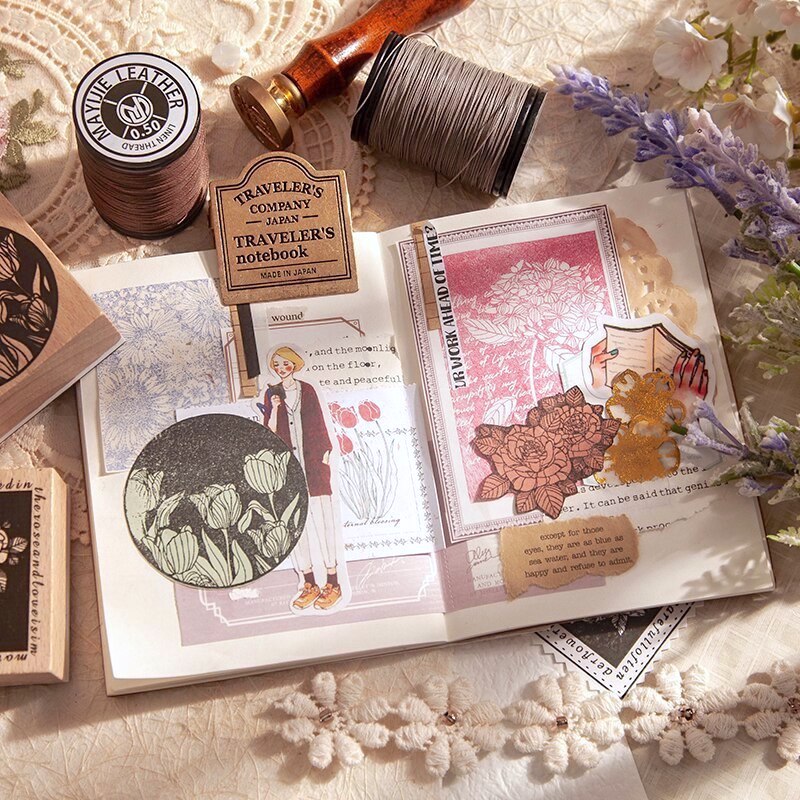 Midnight Flowers Stamps