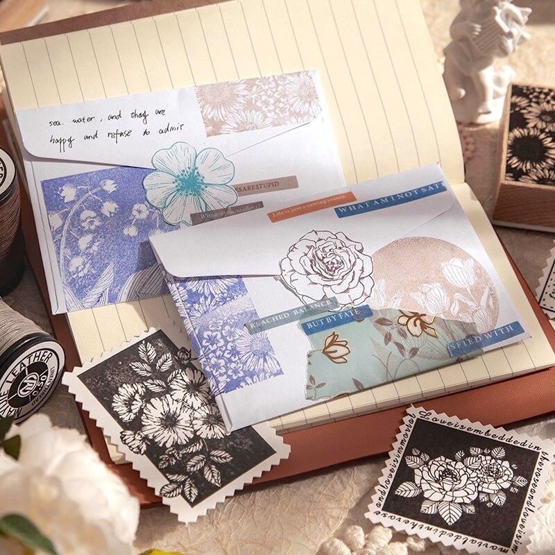 Midnight Flowers Stamps