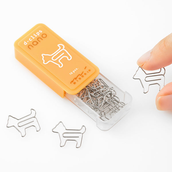 Midori D-Clips Nano Clips - Dog - Box of 16