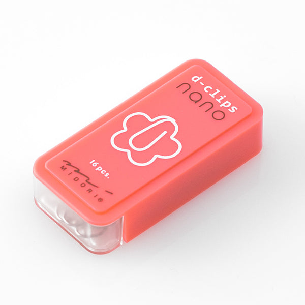 Midori D-Clips Nano Clips - Flower - Box of 16