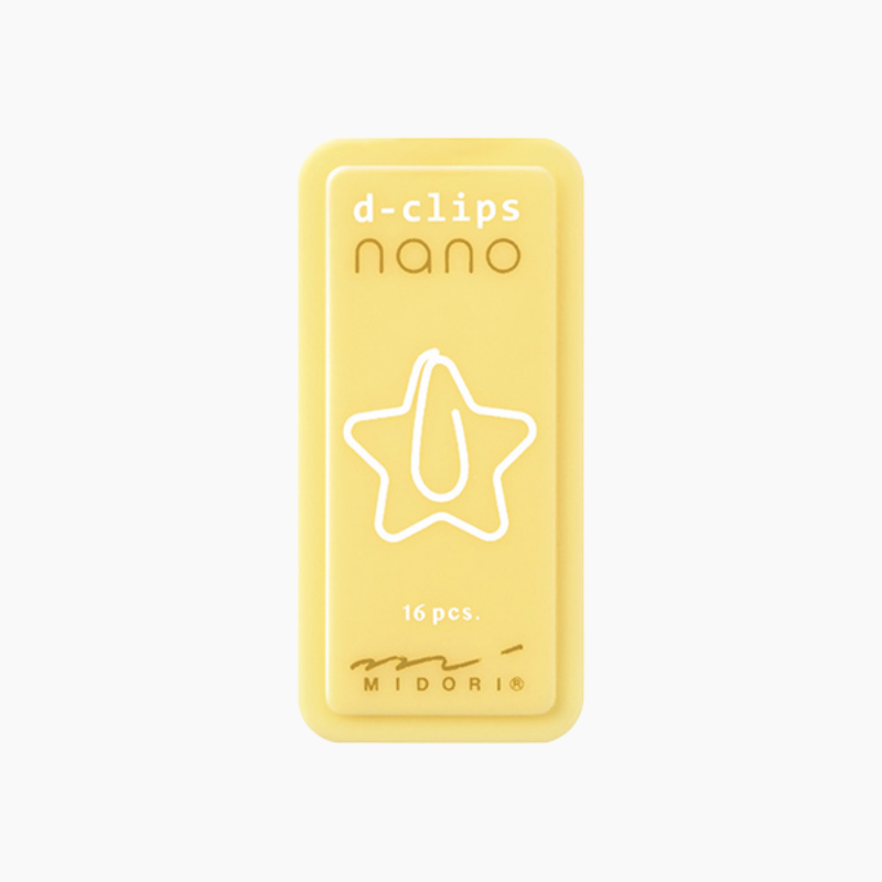 Midori D-Clips Nano Clips - Star - Box of 16