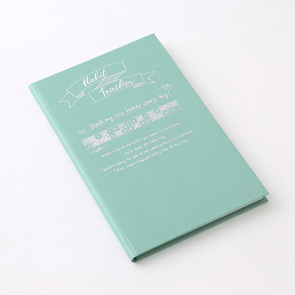 Midori Diary Habit Tracker - Blue Green