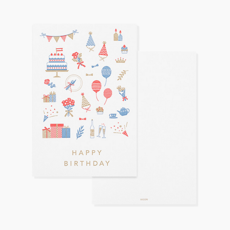 Midori Greeting Card - Birthday Party