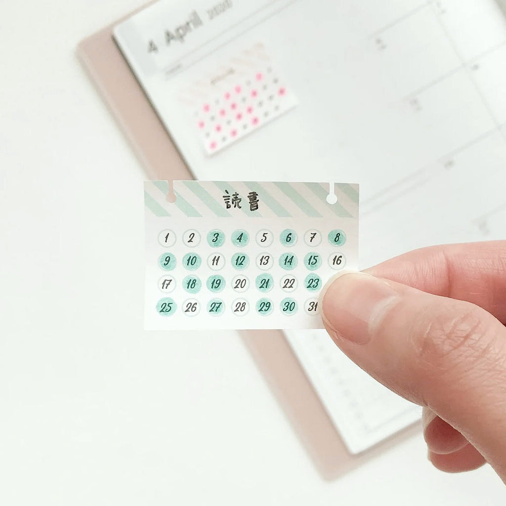 Midori Habit Tracker Sticky Notes - Striped