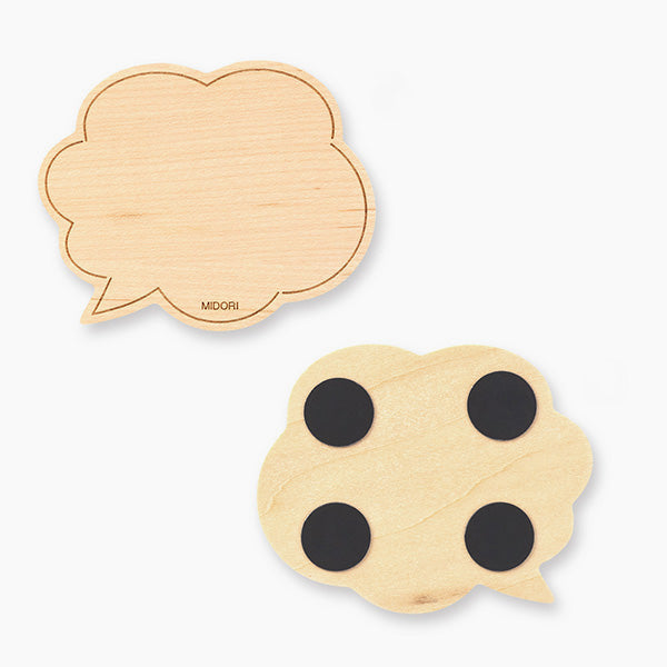 Midori Magnetic Wooden Whiteboard - Speaking Bubble