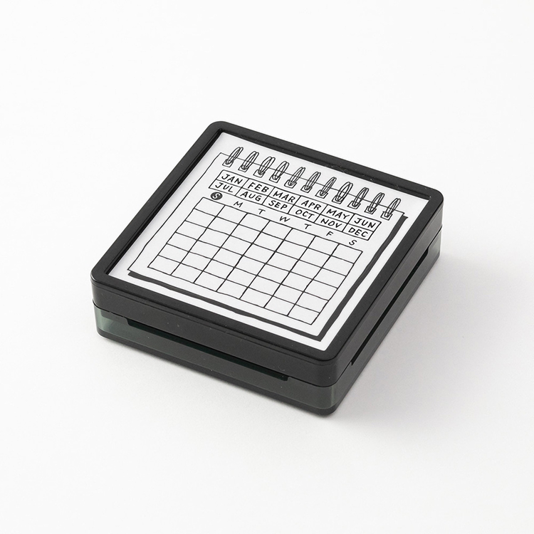 Midori Paintable Stamp - Pre-Inked - Calendar