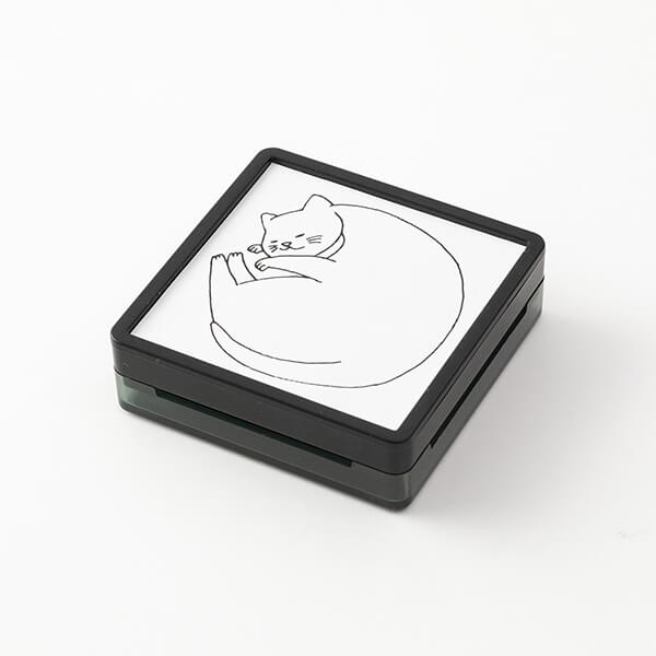 Midori Paintable Stamp - Pre-Inked - Cat