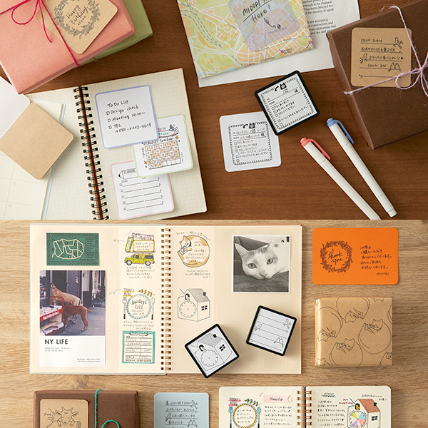 Midori Paintable Stamp - Pre-Inked - Note