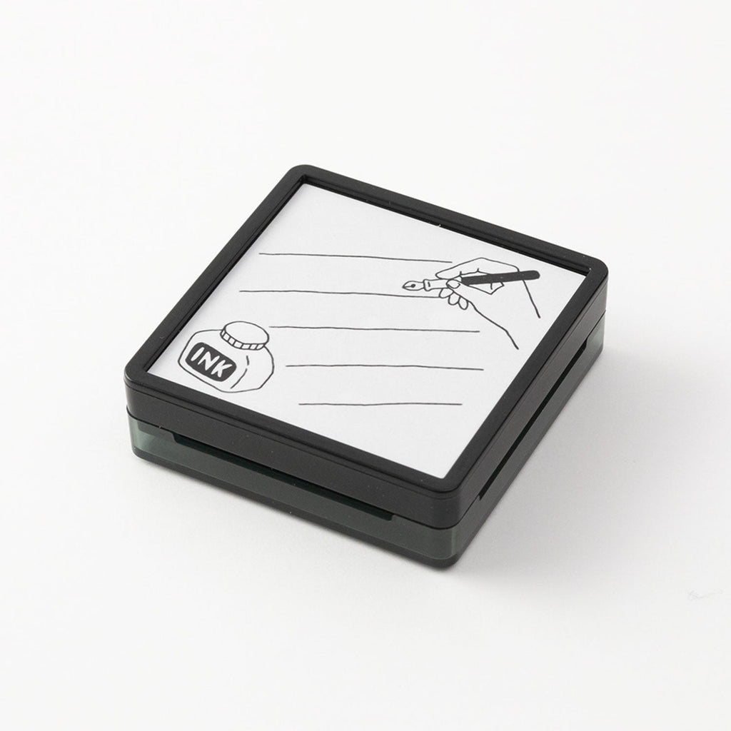 Midori Paintable Stamp - Pre-Inked - Note
