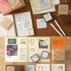 Midori Paintable Stamp - Pre-Inked - Reading List